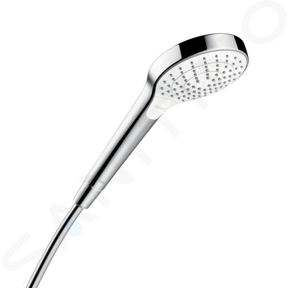 Hansgrohe Croma Select S - Główka prysznicowa Vario, 3 strumienie,  biały/chrom 26802400