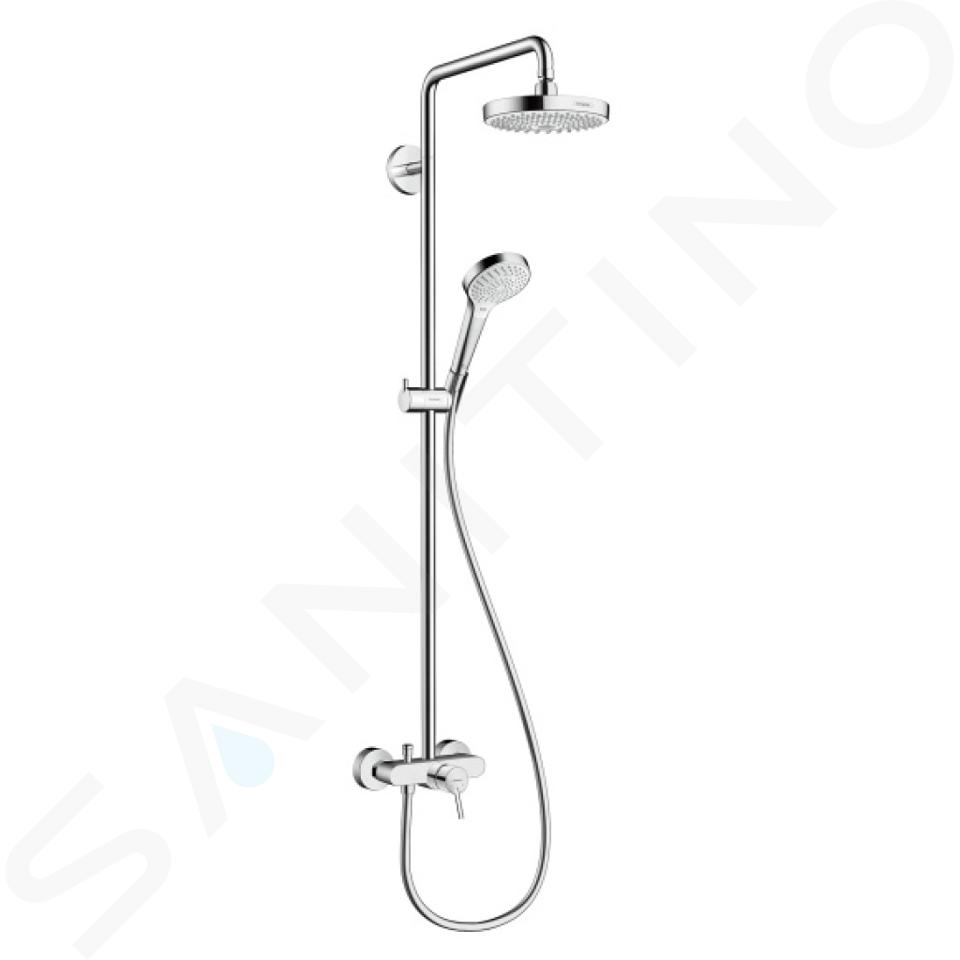 Hansgrohe Croma Select S - Sprchový set 180 2jet s pákovou baterií, bílá/chrom 27255400