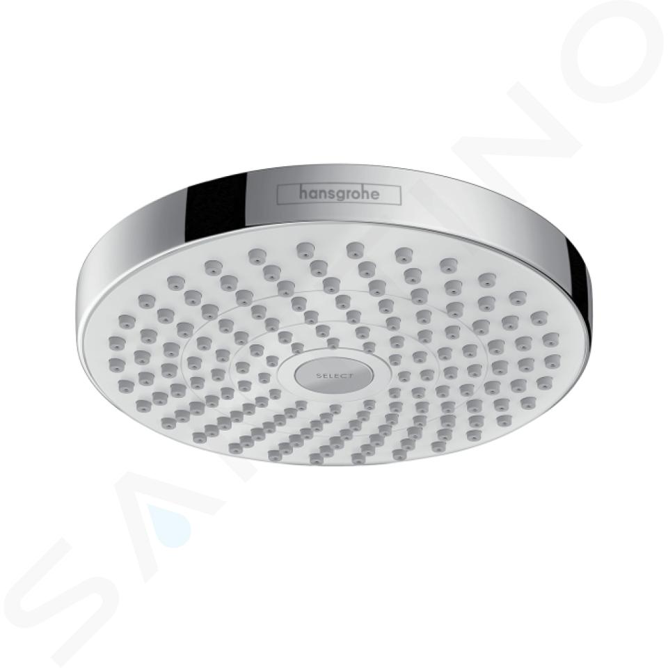 Hansgrohe Croma Select S - Hlavová sprcha 180, 2 proudy, bílá/chrom 26522400