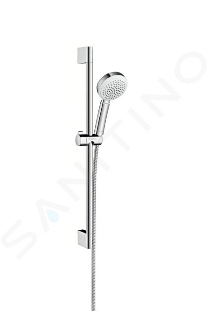 Hansgrohe Crometta 100 - Conjunto de ducha 1jet EcoSmart 9 l/min 0,65 m, blanco/cromo 26655400