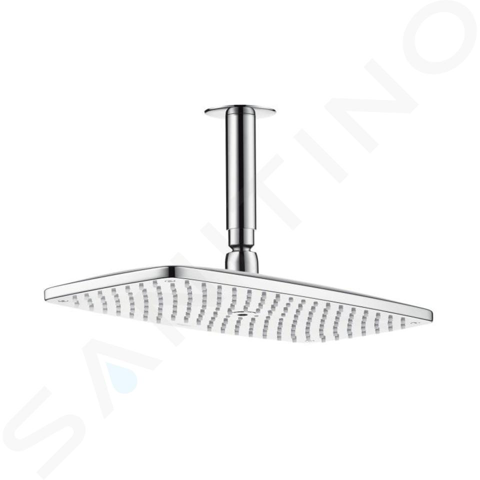 Hansgrohe Raindance New - Soffione doccia E 360 Air a getto singolo, erogazione a soffitto 100 mm, EcoSmart, cromato 26604000