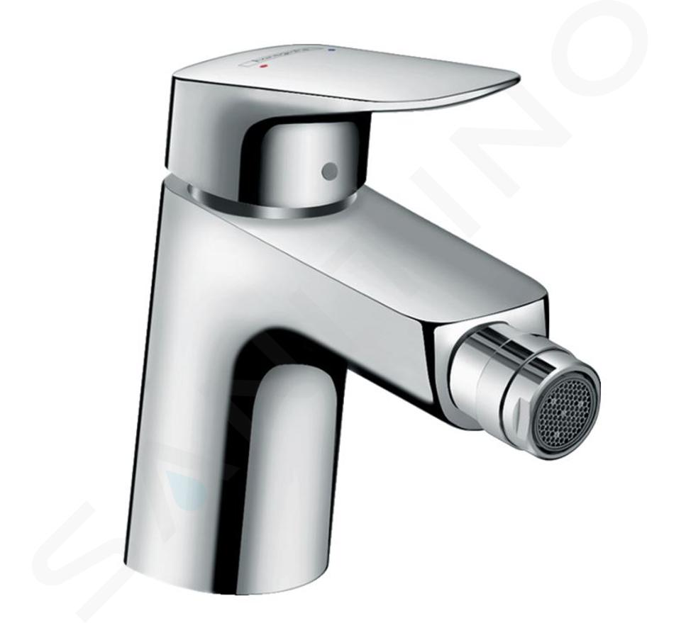 Hansgrohe Logis - Bateria bidetowa z kompletem odpływowym, chrom 71204000