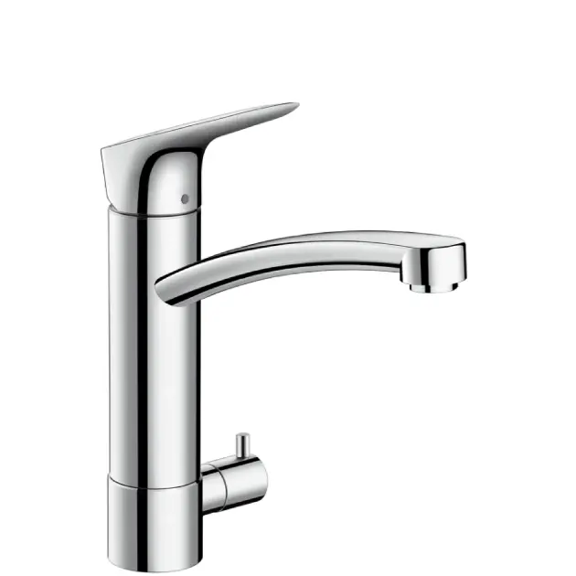 Hansgrohe Logis - Miscelatore monocomando 220 per lavello, con valvola di arresto, cromato 71834000