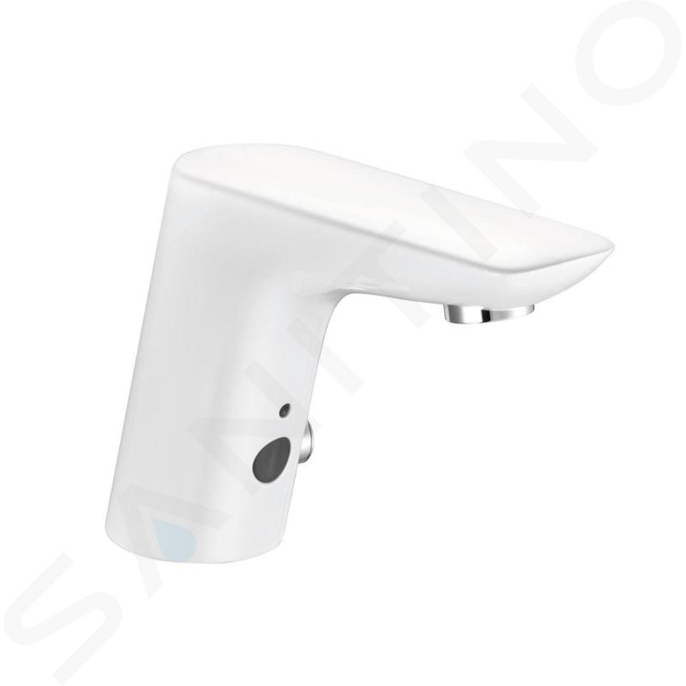 Kludi Balance - Miscelatore elettronico da lavabo, bianco/cromo 5210091