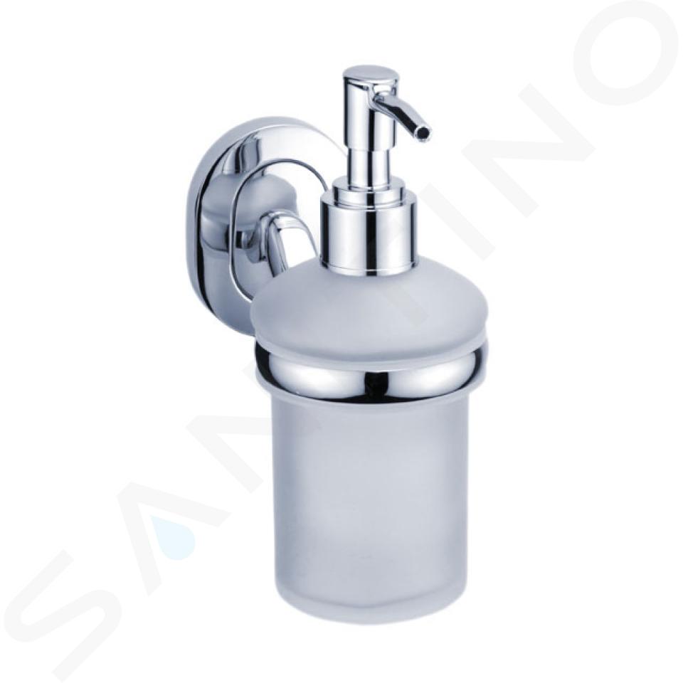 Nimco Lotus - Dispenser di sapone liquido con supporto, cromo LO 5031C-P-26