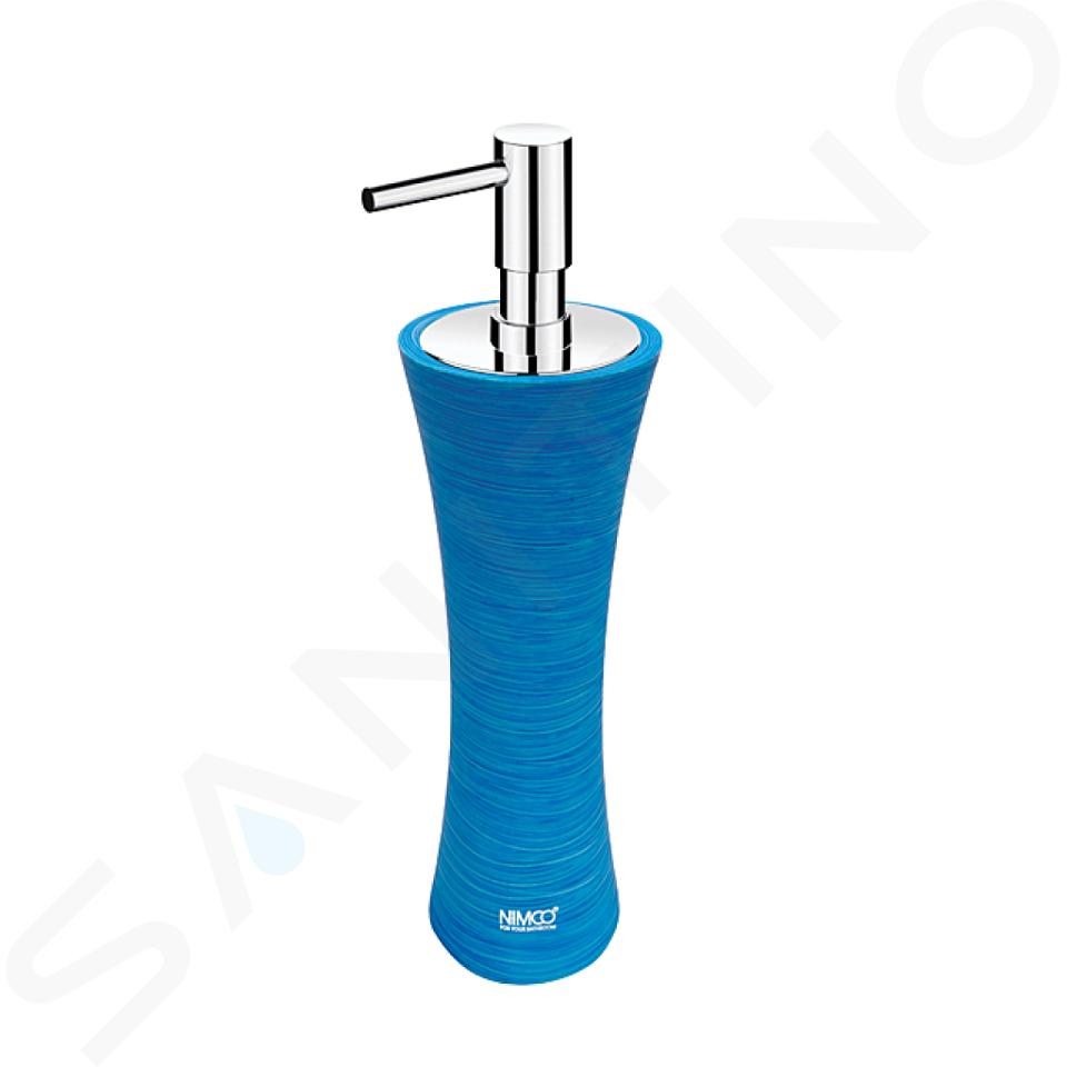 Nimco Atri - Dispenser voor vloeibare zeep, blauw, chroom/kunststof AT 5031-60