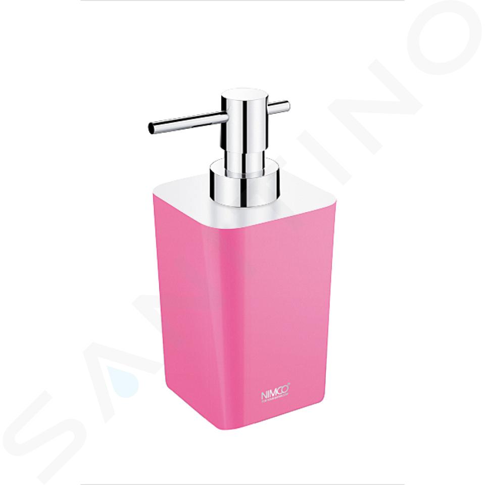 Nimco Eli - Distributore di sapone liquido, rosa, cromo/plastica EL 3031-35