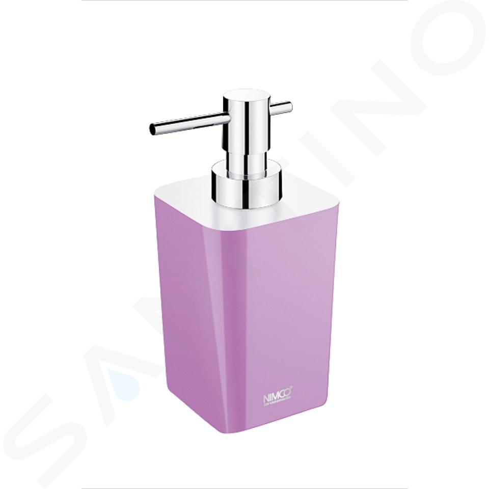 Nimco Eli - Distributore di sapone liquido, viola chiaro, cromo/plastica EL 3031-55
