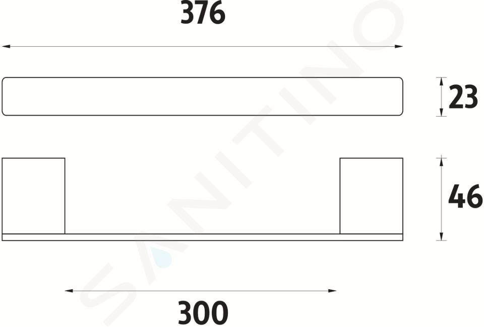 Porta asciugamani collezione Minimal cromo lucido forma quadrata –  Magicolegno Lab