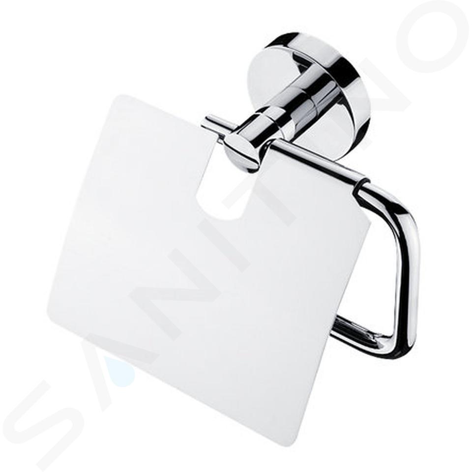 Nimco Unix - Support de papier toilette avec couvercle, chrome UN 13055B-26