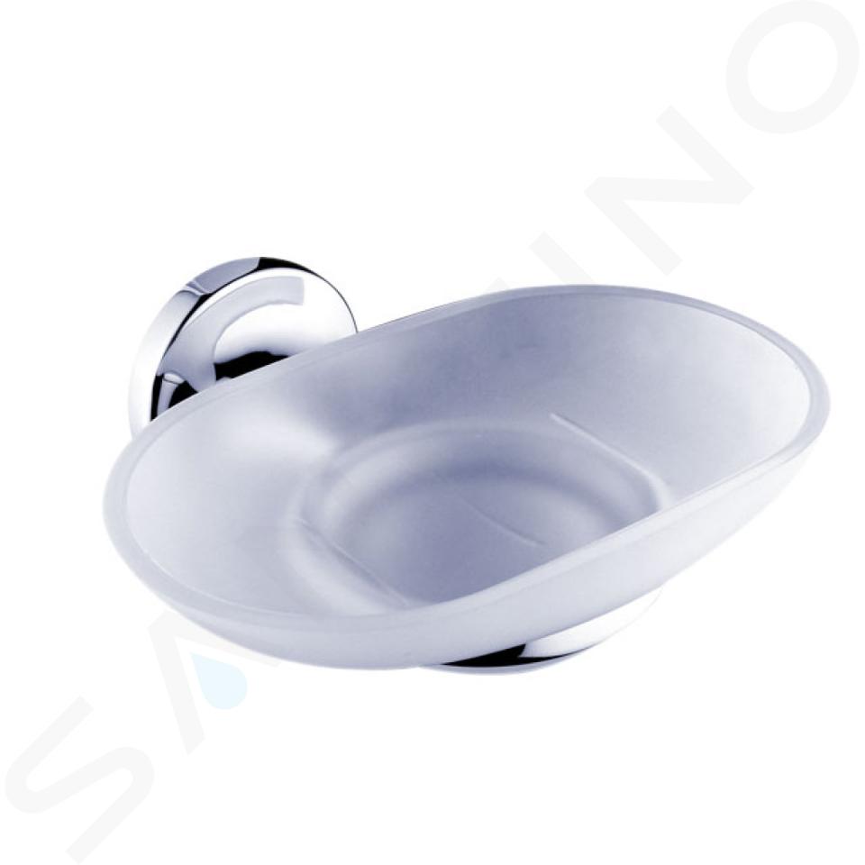 Nimco Monolit - Distributore di sapone con supporto, vetro smerigliato/cromo MO 4059C-26