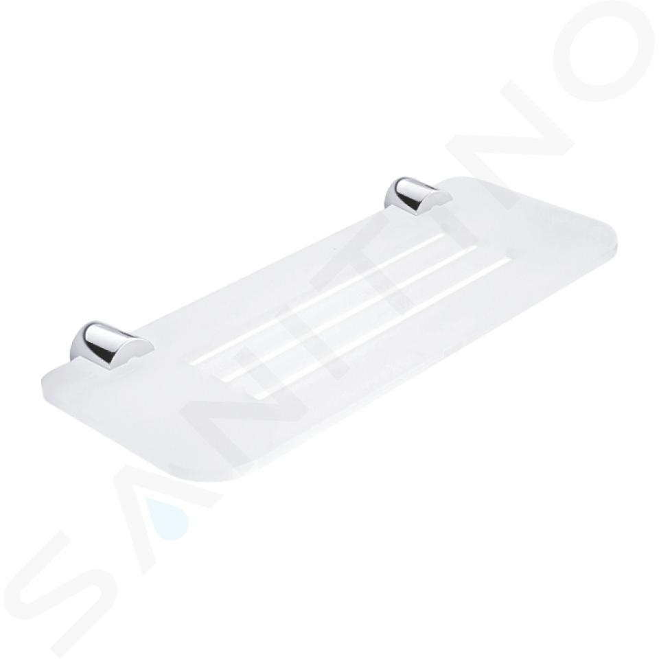 Nimco Bormo - Duschablage, Länge 30 cm, Milsch-Plexiglas / chrom BR X330-26