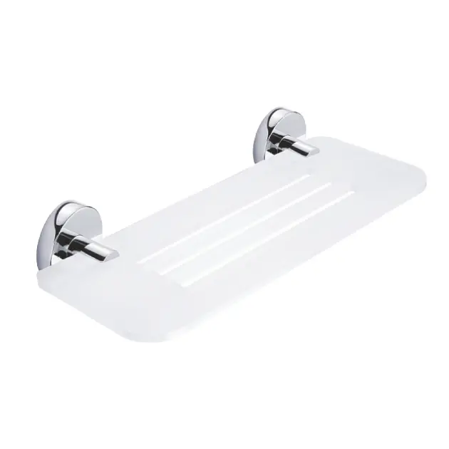 Levně Nimco Unix - Polička IXI, délka 30 cm, matný plexiglass/chrom UN X330-26