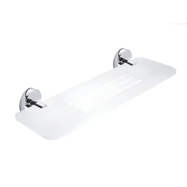 Levně Nimco Unix - Police IXI s frézovanými otvory, 40 cm, chrom UN X340-26
