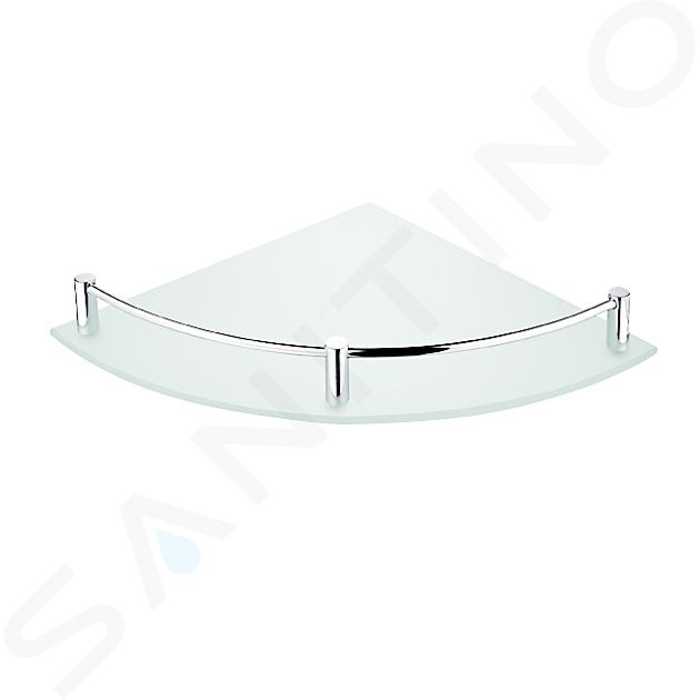 Nimco Pièces de rechange - Verre d'angle de remplacement avec cadre, chromé 1091RA-26