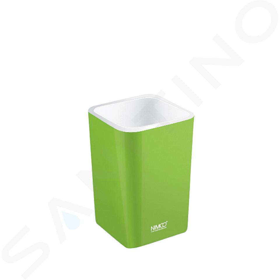 Nimco Eli - Tazza per spazzolini da denti, verde, plastica EL 3058-70