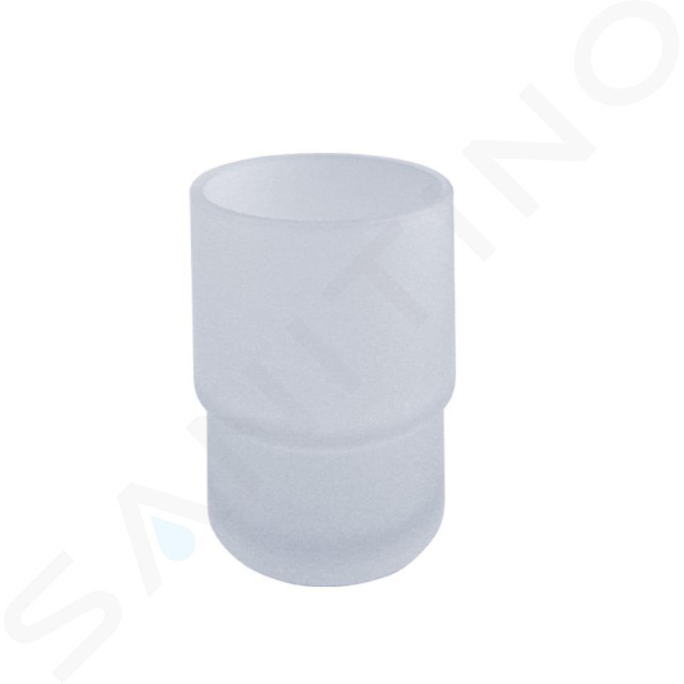 Nimco Piezas de recambio - Vaso para cepillos de dientes sin soporte, cristal mate 1058C