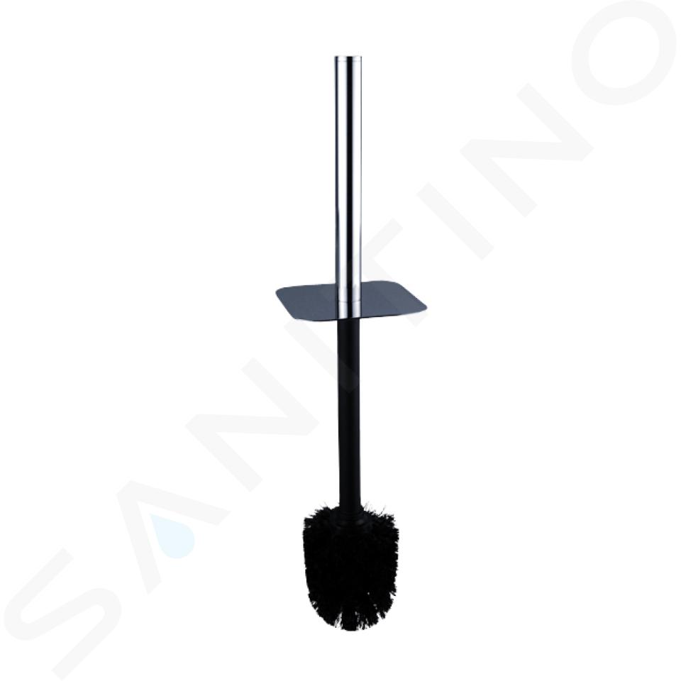 Nimco Pièces de rechange - Brosse WC de remplacement, noir/chrome 1178Ki-26