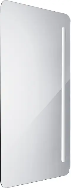 Nimco - Miroir de salle de bains série 2000 rétro-éclairé par LED, 100x60 cm, carré, aluminium ZP 2004