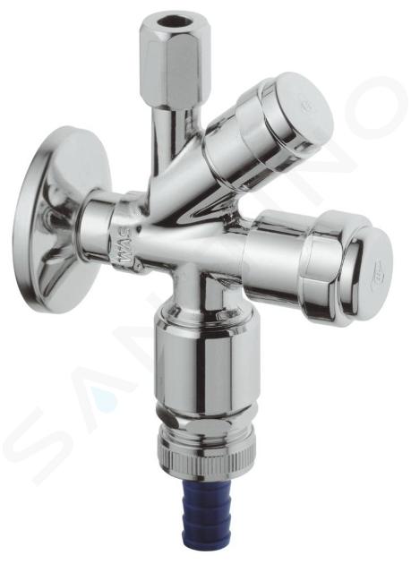 Grohe Eggemann - Vanne d'équerre combi WAS, chrome 41082000