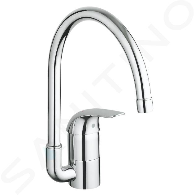 Grohe Euroeco - Miscelatore monocomando per lavello, cromato 32752000