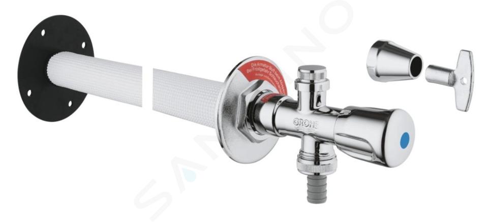 Grohe Eurotec - Juego de pared para exteriores, cromo mate 41208000