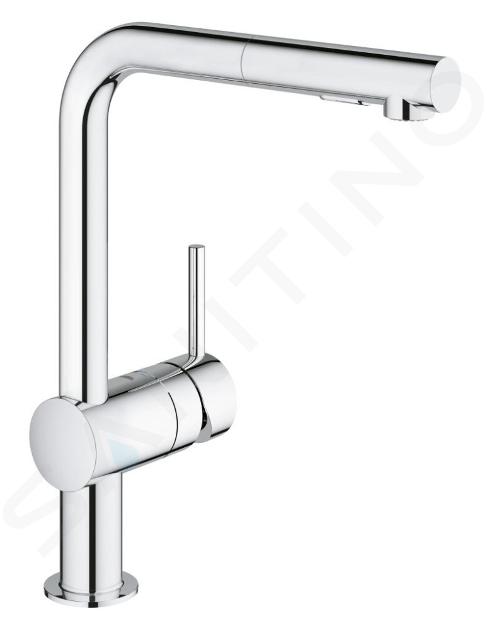 Grohe Minta - Spültischarmatur mit ausziehbarer Geschirrbrause, verchromt 30274000