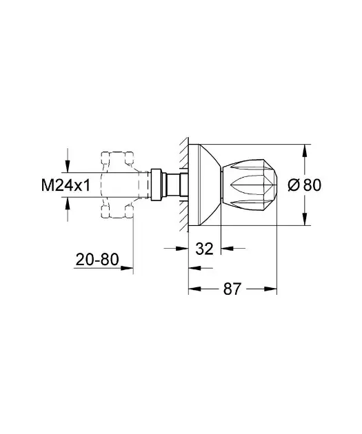 Axor ShowerSelect ID - Inbouwventiel voor 3 functies, geborsteld zwart chroom 36780340