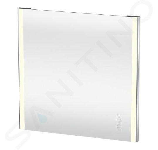 Duravit XSquare - Miroir 80x80 cm, avec éclairage LED et chauffage XS7012000000000