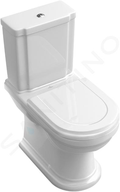 Villeroy & Boch Hommage - WC kombi misa, 370x725 mm, CeramicPlus, biela 666210R1