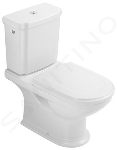 Villeroy & Boch Hommage - réservoir de chasse d’eau, avec CeramicPlus, blanc - réservoir, chromé 772111R1