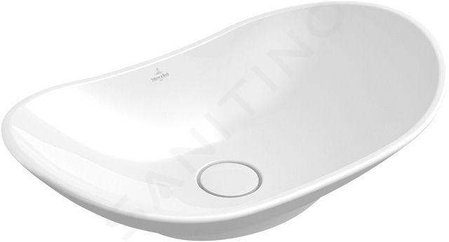 Villeroy & Boch My Nature - Lavoar fără orificii, pe blat, 610x360 mm, fără preaplin, cu CeramicPlus 411060R1