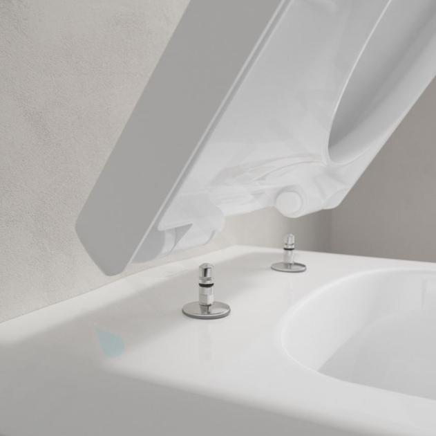 Villeroy boch 88266101 arriba & abattant wC avec charnières chromées blanc  : : Bricolage