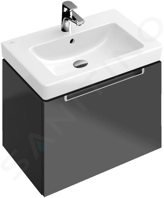 Villeroy & Boch Subway 2.0 - Lavabo con troppopieno, 650x470 mm, con un foro per il miscelatore, bianco alpino 7113FA01