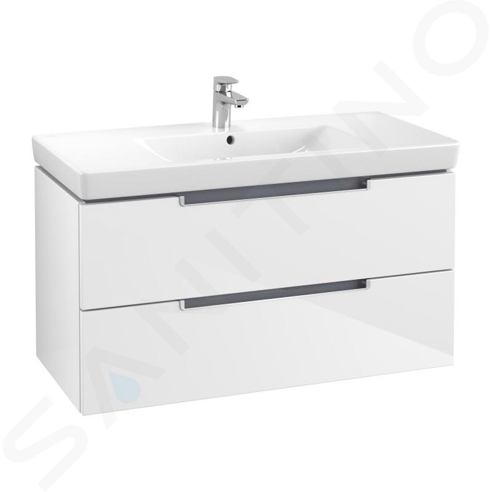 Villeroy & Boch Subway 2.0 - Umyvadlová skříňka, 987x520x449 mm, matná bílá A69700MS