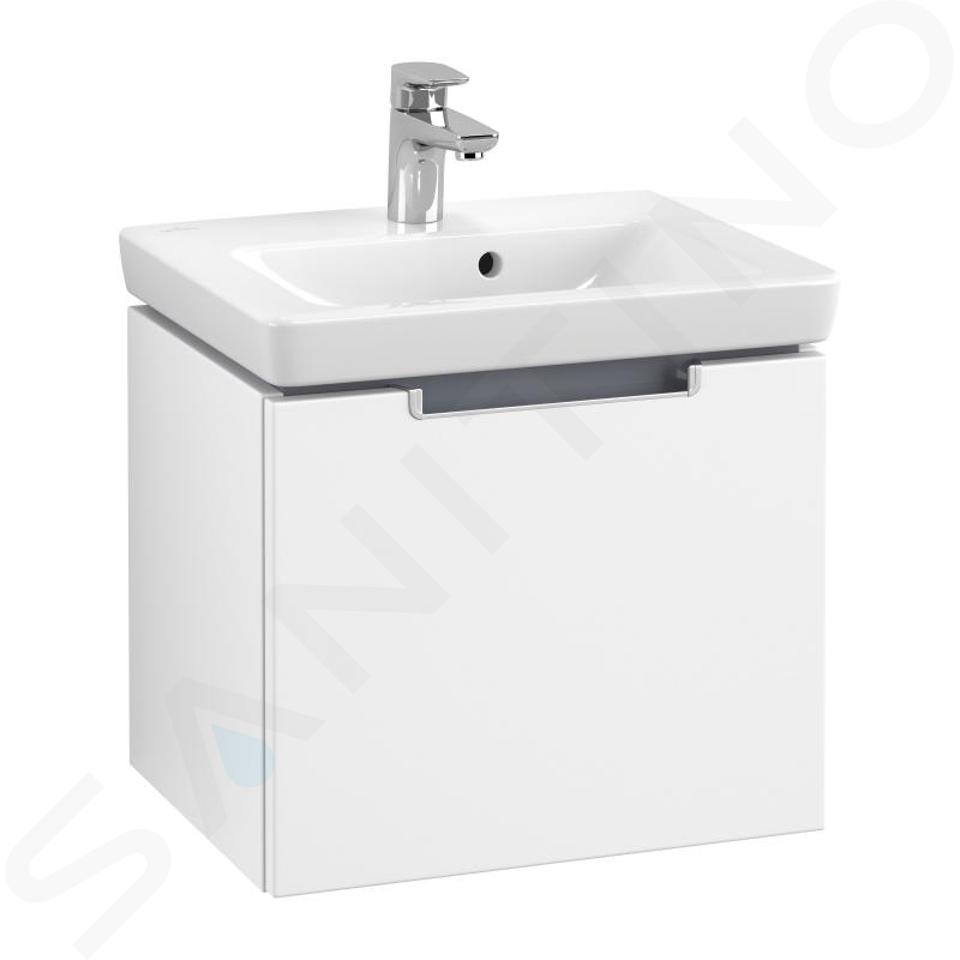 Villeroy & Boch Subway 2.0 - Umyvadlová skříňka, 485x420x379 mm, 1 zásuvka, matná bílá A68500MS