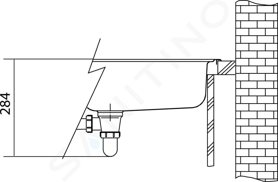 Franke Rambla - Lavello in acciaio inox RAN 610-38, 3 1/2, diametro 380 mm  x 180 mm 101.0361.012