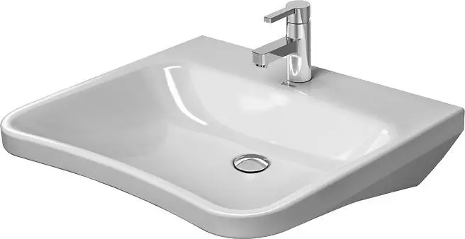 Duravit DuraStyle - Lavabo Med, 65x57 cm, con 1 foro per miscelatore, bianco 2330650000