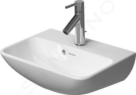 Duravit ME by Starck - Umývadielko, 450x320 mm, s prepadom, s otvorom na batériu, biela 0719450000