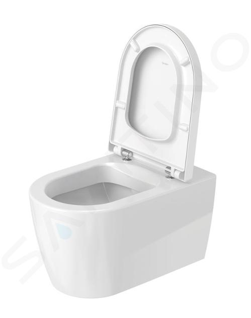 Duravit ME BY STARCK set vaso sospeso Rimless® senza brida P.57 cm