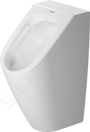 Duravit ME by Starck - Pisoar, alimentare cu apă din spate, Rimless, alb 2809300000