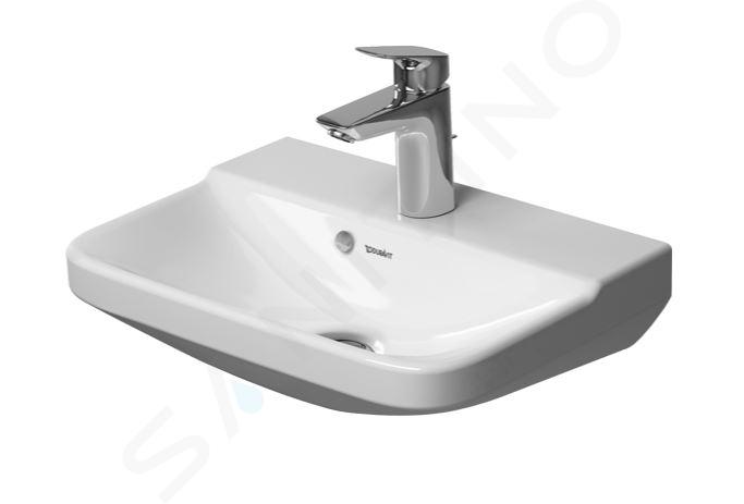 Duravit P3 Comforts - Lavamani 450x320 mm, con 1 foro per miscelatore, bianco alpino 0716450000