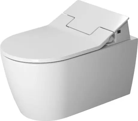 Duravit ME by Starck - Wandcloset voor SensoWash bidetbril, met HygieneGlaze, alpine wit 2528592000