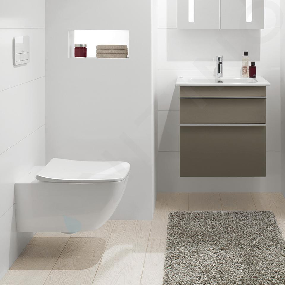 Villeroy & Boch Venticello - WC sospeso, DirectFlush, CeramicPlus, bianco  alpino 4611R0R1