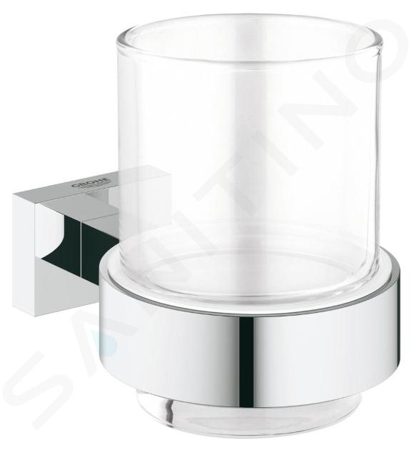 Grohe Essentials Cube - Vaso con soporte, cromo 40755001