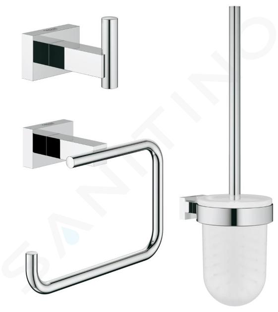 Grohe Essentials Cube - WC-Accessoires-Set, verchromt 40757001