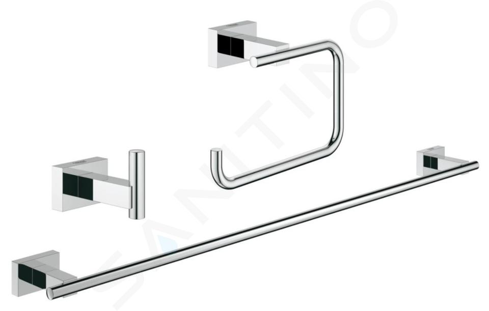 Grohe Essentials Cube - Zestaw akcesoriów, chrom 40777001