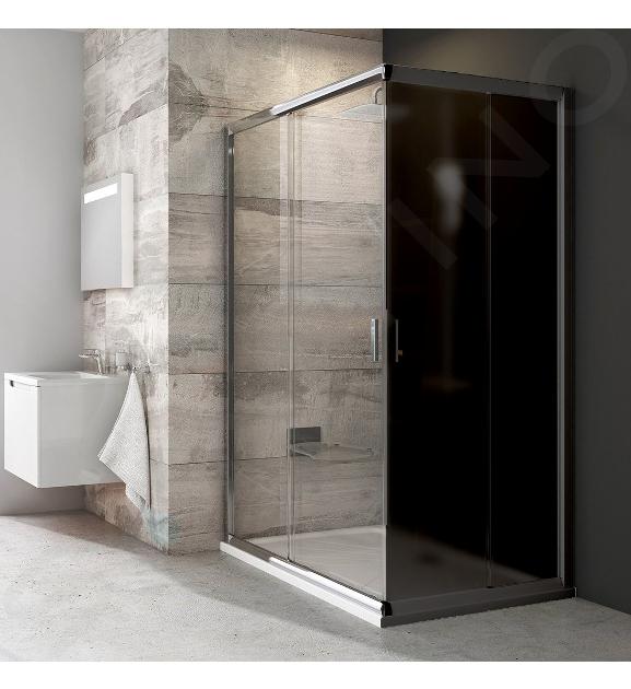 Ravak Blix - Porte de douche BLRV2K 100 cm, aluminium brillant/verre transparent 1XVA0C00Z1