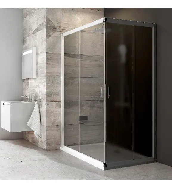 Ravak Blix - Zuhanyajtó BLRV2K 110 cm, fehér/átlátszó üveg 1XVD0100Z1