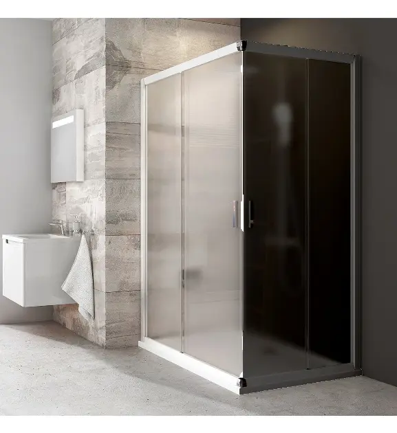 Ravak Blix - Zuhanyajtó BLRV2K 110 cm, fehér/üveg Szőlő 1XVD0100ZG